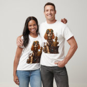 T-shirt Spaniel Steampunk � Inventeur de chien victorien (Unisexe)
