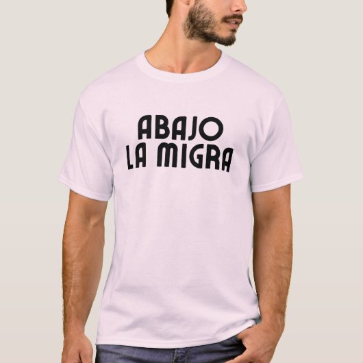 T-shirt Spanish Language Down With ICE (Devant)