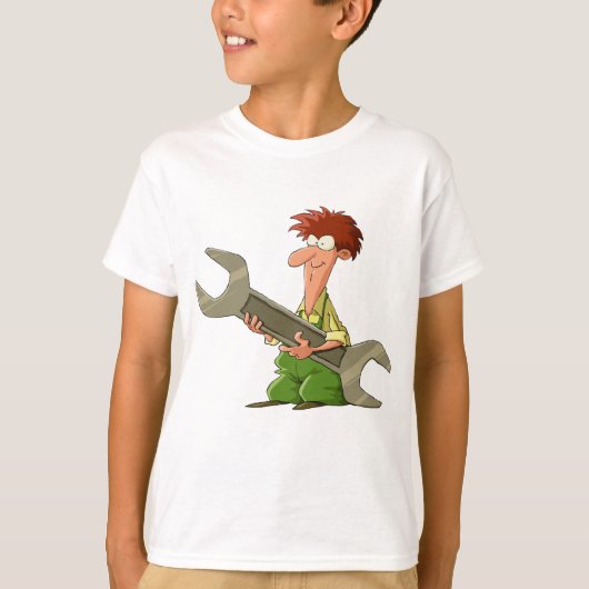T-shirt Spanner géant mécanique (Devant)
