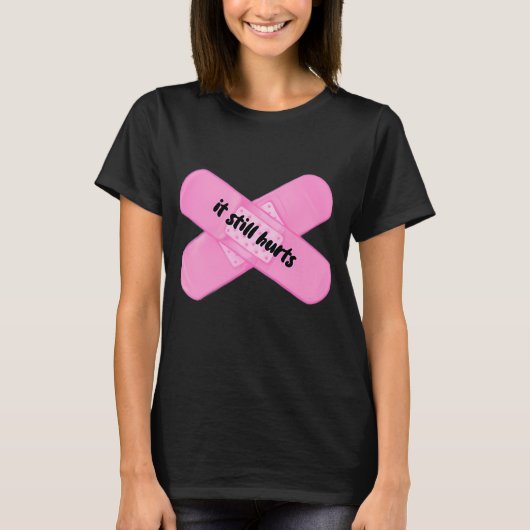 T-shirt sparadrap "ça fait toujours mal" (Devant)