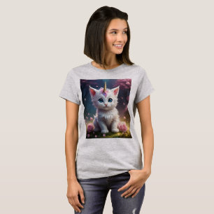 T-shirt "Sparkle Paws : Le chaton licorne enchanteur"