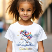 T-shirt Sparkle unicorn nom magique du nuage