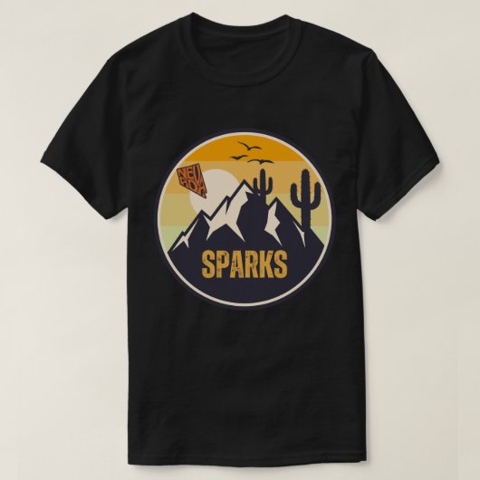 T-shirt Sparks, Nevada (Design devant)