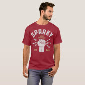T-shirt Sparky Electrician Funky Lineman Papa Retro Cadeau (Devant entier)