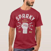 T-shirt Sparky Electrician Funky Lineman Papa Retro Cadeau (Devant)