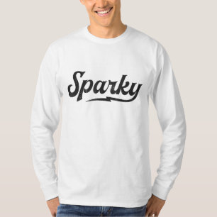 T-shirt Sparky Electrician Funky Lineman Papa Retro Vintag