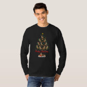 T-shirt Sparrow Christmas Tree Lights  Sparrow Bird Xmas (Devant entier)