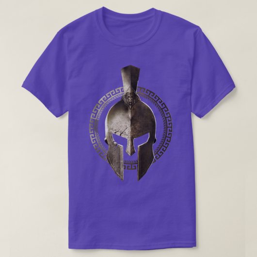 T-shirt Spartan Casque Guerrier Gladiator Exercice Sparta (Design devant)