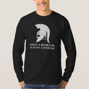 T-shirt Spartiate Forte Une Fois Spartiate Toujours Sparti