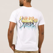 T-shirt SparX Bela-Canvas (Dos)
