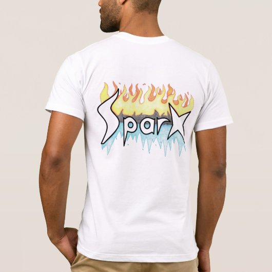 T-shirt SparX Bela-Canvas (Dos)