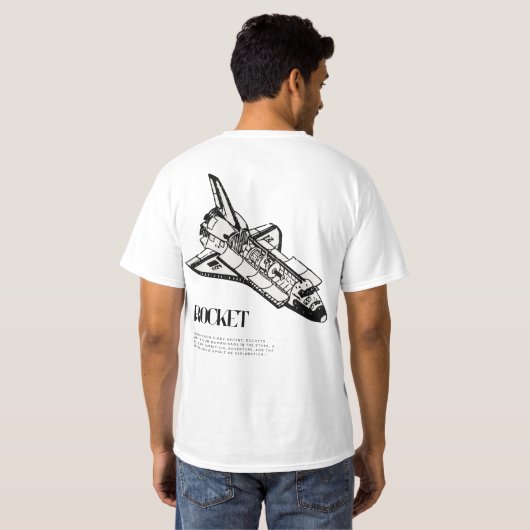 T-shirt spatial (Dos entier)