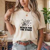 T-shirt spatial « Atteindre les étoiles » pour la