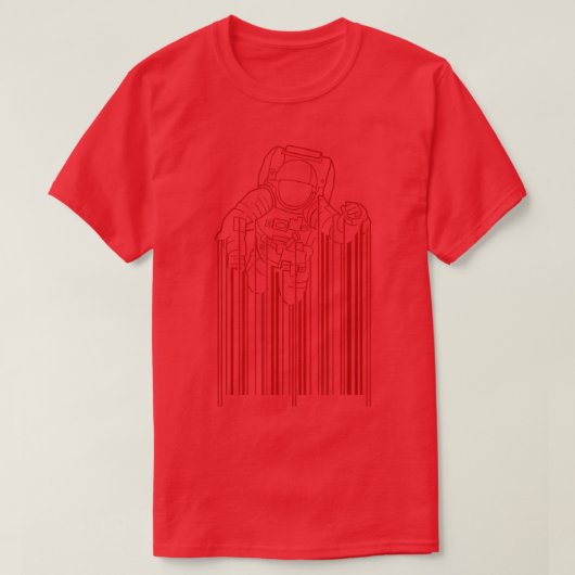 T-shirt spatial de l'astronaute cool (Design devant)