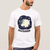 T-shirt Spatial Sheep Funny Astronaut Pun (Devant)