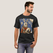 T-shirt Spatiale Soviétique Rabbit Animal Astronaut Graphi (Devant entier)