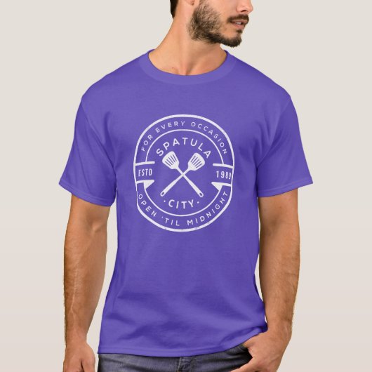 T-shirt Spatula City rétro (Devant)