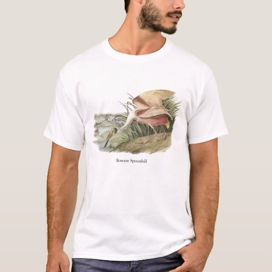 T-shirt Spatule rose, John Audubon (Devant)