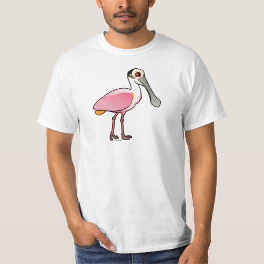 T-shirt Spatule rose mignonne (Devant)
