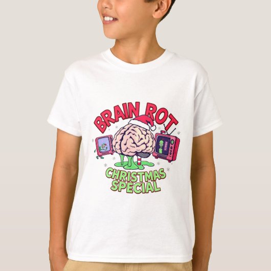 T-shirt Spécial Brain Rot Noël Gen Alpha mème (Devant)