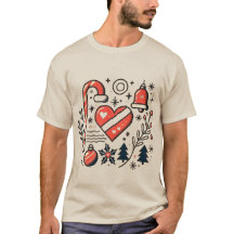 T-shirt spécial Couple de Noël