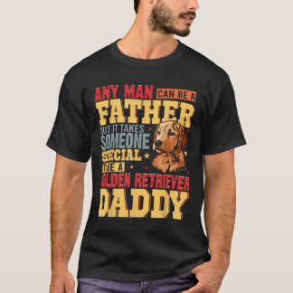 T-shirt Special Golden Retriever Daddy Fête des pères Chie