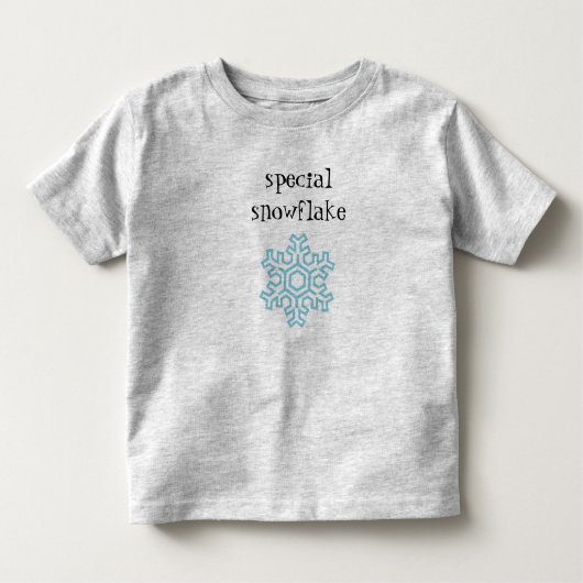 T-shirt spécial pour tout-petits Snowflake (Devant)