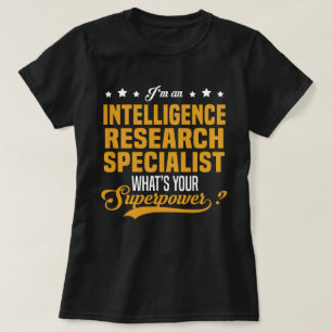 T-shirt Spécialiste de la recherche en renseignement