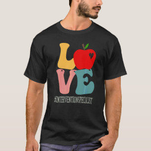 T-shirt Spécialiste de l'intervention Love Apple Groovy Re
