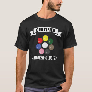 T-shirt Spécialiste de snooker certifié - Création drôle