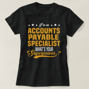 T-shirt Spécialiste des comptes fournisseurs