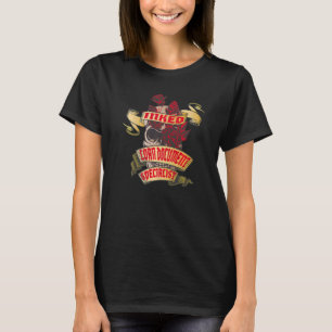 T-shirt Spécialiste des documents de prêt Crâne encré et R
