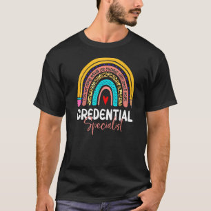 T-shirt Spécialiste des titres Leopard Rainbow Healthcare