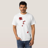T-shirt Spécialiste en éclaboussure de sang (Devant entier)