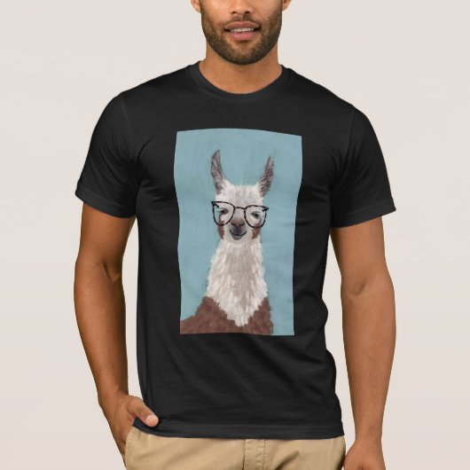 T-shirt Spécifications Llama - Lunettes surdimensionnées (Devant)
