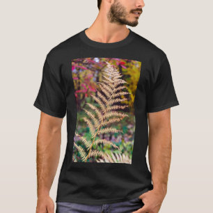 T-shirt Spécimen de feuille de fougère d'automne doré