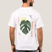 T-shirt Spécimen Monstera d'été lent (Dos)