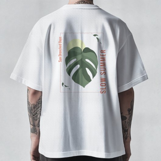 T-shirt Spécimen Monstera d'été lent