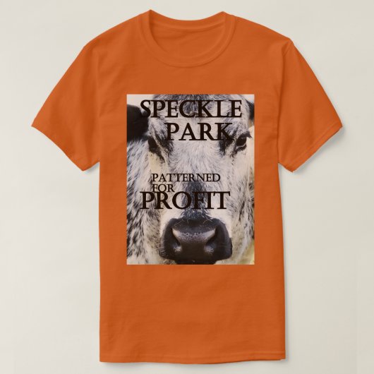 T-SHIRT SPECKLE PARK PATTLE PATTERNEL POUR PROFIT BREED PR (Design devant)