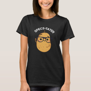 T-shirt Specs tato Funny Potato Spectacle Pun Dark BG
