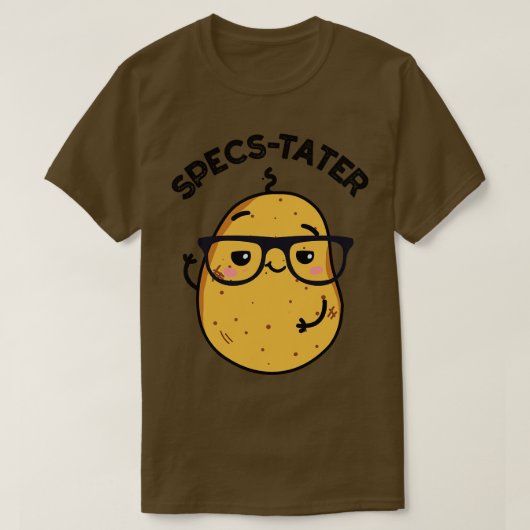 T-shirt Specstater Funny Potato Spectacle Pun (Design devant)