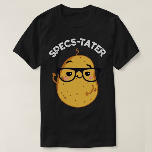 T-shirt Specstater Funny Potato Spectacle Pun 1 (Design devant)