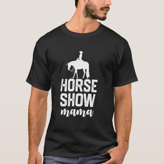 T-shirt spectacle de cheval drôle maman (Devant)