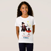 T-Shirt Spectacle de garçon magicien Fête d'anniversaire (Devant entier)