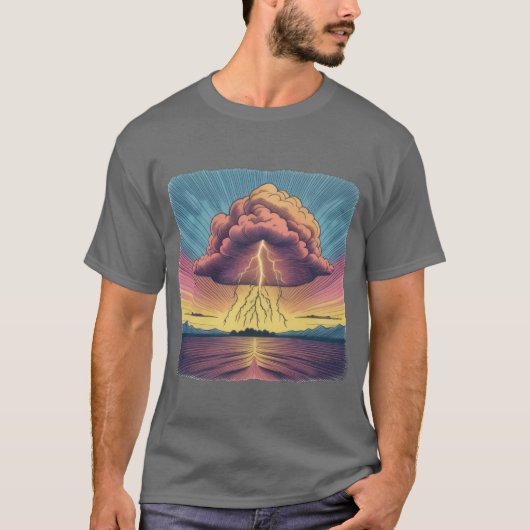 T-shirt Spectacle de tempête électrique (Devant)