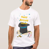 T-shirt Spectacle magique Anniversaire Thème de fête Paren (Devant)