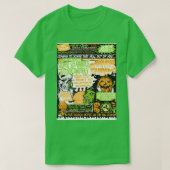 T-shirt Spectaculaire Shamrock d'argent en COULEUR (Design devant)