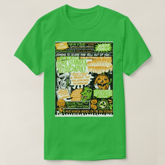T-shirt Spectaculaire Shamrock d'argent en COULEUR (Design devant)