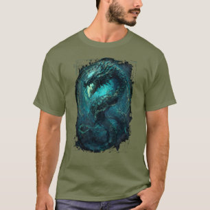 T-Shirt Spectral Coil Cyberpunk Serpent Dark Art
