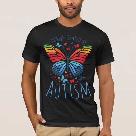 T-shirt Spectre du Papillon - Transformé par l'Autisme (Devant)